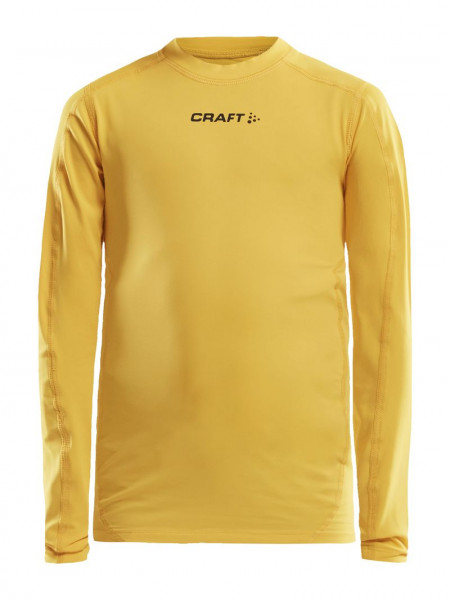 CRAFT Pro Control Compression Long Sleeve JR Sweden Yellow